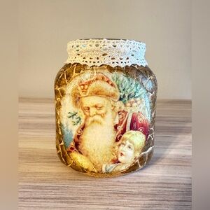 Christmas Glass Jar